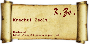 Knechtl Zsolt névjegykártya